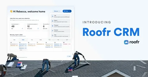 Roofr static image ad: Manage your entire sales process from end to end.