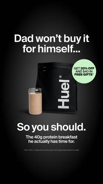 Huel static image ad: Mornings aren’t yours anymore.