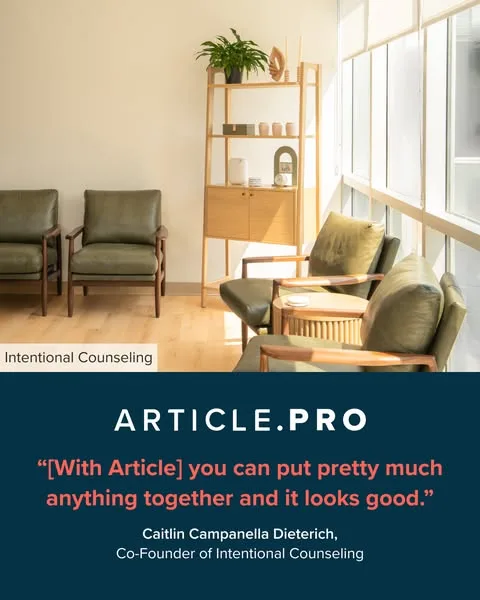 Article static image ad: We can turn pre-fabricated office environments into cohesive, calming spaces.