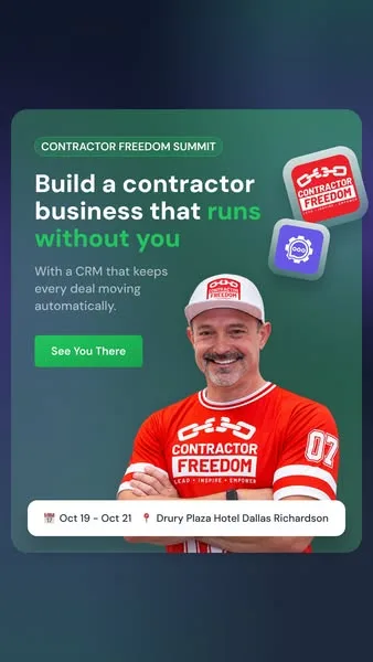 DripJobs static image ad: Imagine closing more contractor jobs, running the business, and still making time for a hobby.