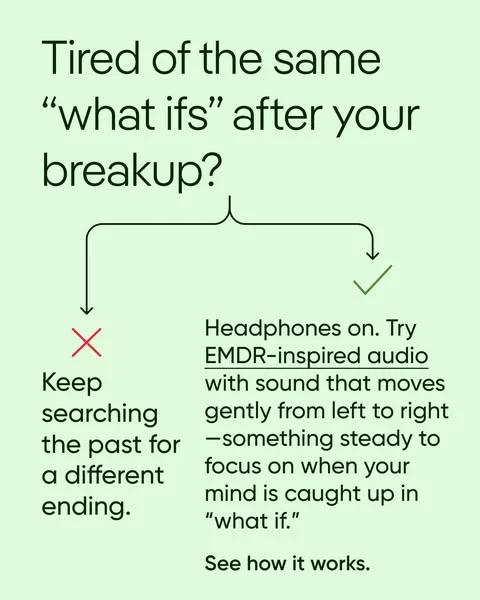 Calm comparison ad: If your brain keeps replaying conversations, imagining worst-case scenarios, or refuses to slow down – this is for you.