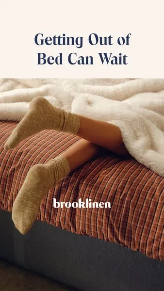 Brooklinen lifestyle / destination ad: Rethink the way you snooze with our latest arrivals. We’re talking brand new colorways in our best-selling sheets, cozy textures, and everything in…