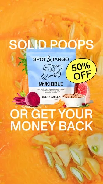 Spot & Tango static image ad: 🚨 LIMITED TIME: 50% Off Your First Box 🚨
