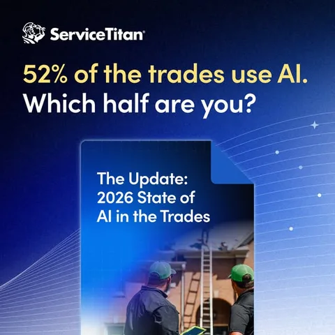 ServiceTitan static image ad: Contractors using AI are getting hours back every week. But time saved only pays off when it turns into more booked jobs and more margin.