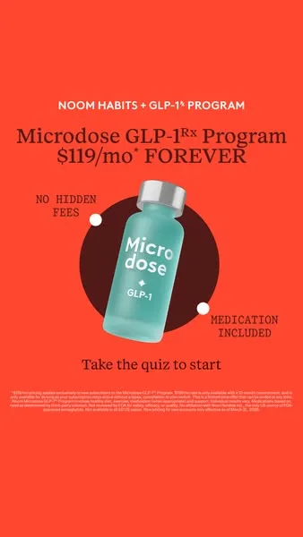 Noom static image ad: GLP-1 works with your biology to help regulate appetite.