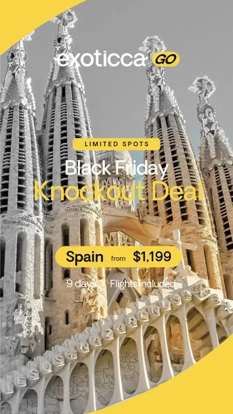 Exoticca offer / promotion ad: You won't see this price for Spain again this year! 😱