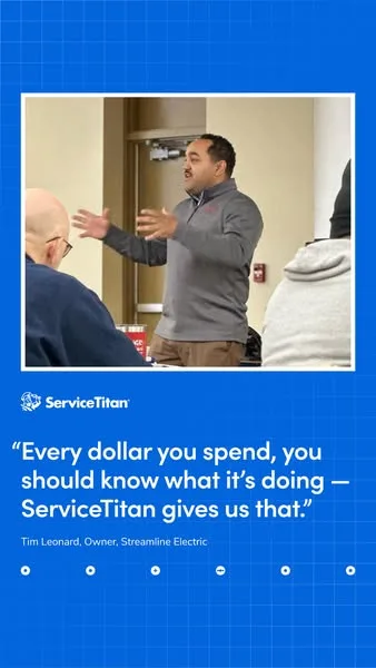 ServiceTitan testimonial / review ad: When techs quote differently on every job, margin gets left on the table. One pricebook puts everyone on the same page. Book a demo today to learn…