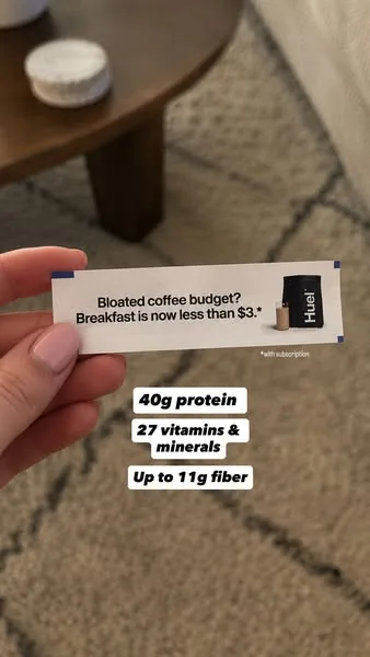 Huel static image ad: 📊 We asked people to add Huel to their routine for 6 weeks.