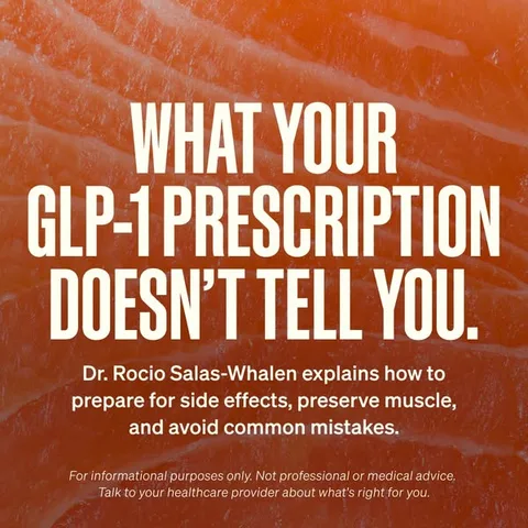 MasterClass text-led statement ad: Considering a GLP-1 but not sure where to start? Dr. Rocio Salas-Whalen breaks down what you need to know.