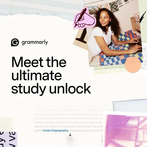 Grammarly carousel ad: Grammarly can help explain what you’re reading without sending you somewhere else.