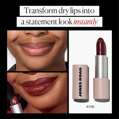Jones Road Beauty static image ad: Tired of lipsticks that tug, dry out, or settle into lines?