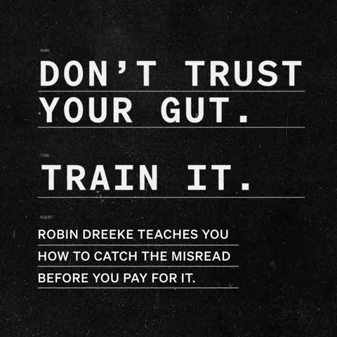 MasterClass text-led statement ad: You make big calls on people every day. One bad read costs you a hire or a deal. Robin Dreeke teaches how to make reliable judgments.