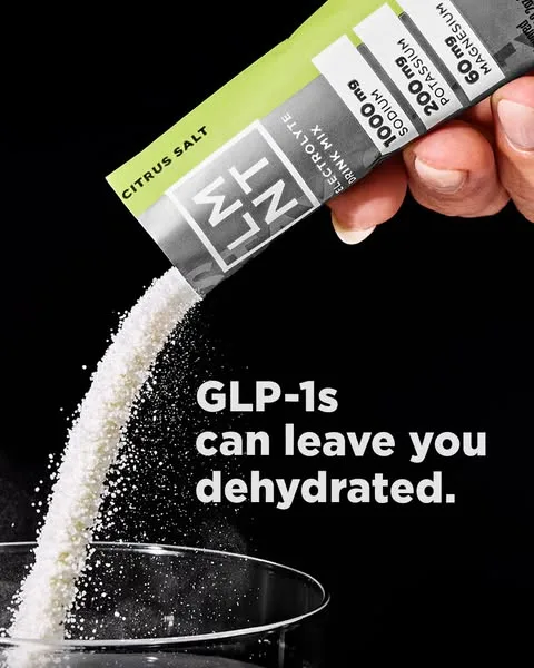 LMNT static image ad: Feel confident about your hydration with LMNT electrolytes — No sugar or artificial colors.