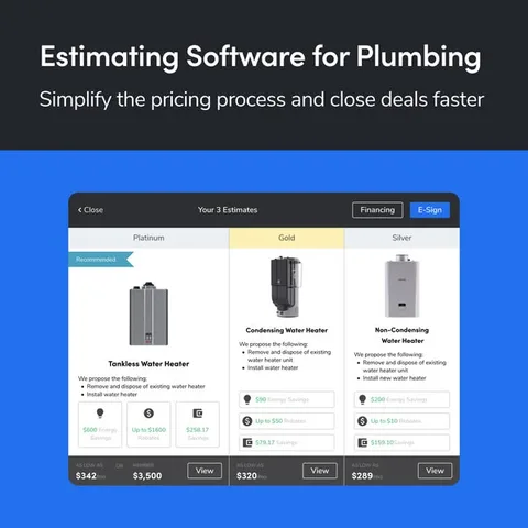 ServiceTitan static image ad: Increase revenue by 21% with job costing and estimating software. Your plumbers can easily offer good/better/best packages and close more deals on…