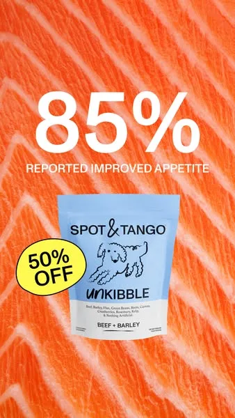 Spot & Tango static image ad: 🚨 LIMITED TIME: Take 50% Off Your First Box 🚨