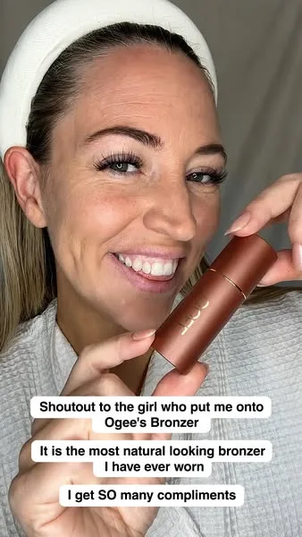 Ogee testimonial / review ad: Meet the creamy contour stick designed to enhance your skincare routine, not work against it. The Sculpted Face Stick blends effortlessly for…