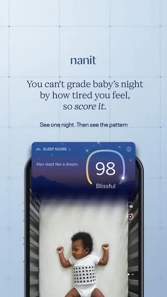Nanit static image ad: You could spend all day researching baby monitors OR you could add the Nanit to your registry. You'll never look back.
