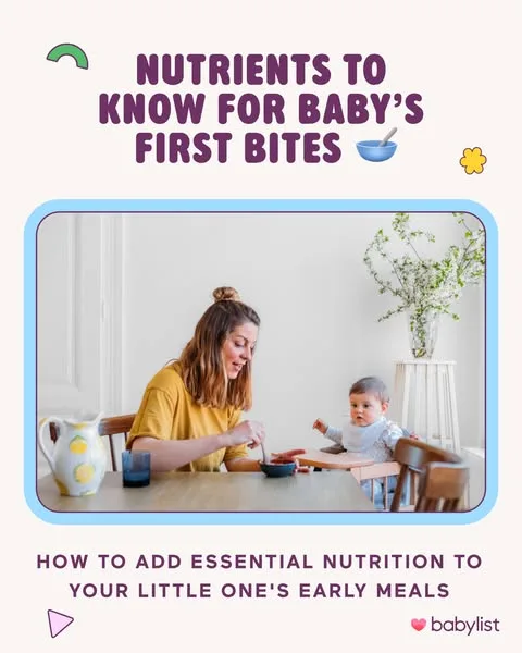 Babylist static image ad: How to add essential nutrition to your little one’s early meals 🥣