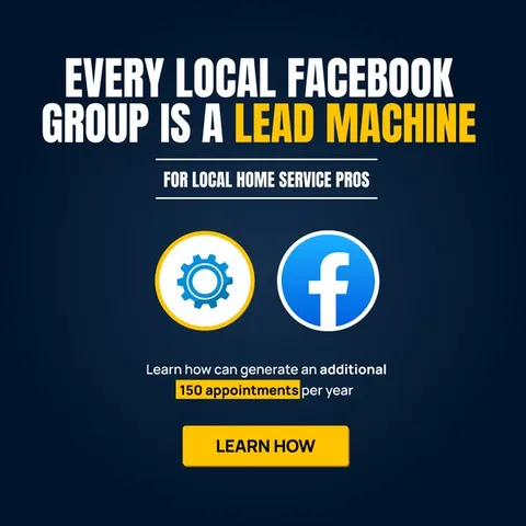Ride The Wave static image ad: A What if the homeowners already in your local Facebook Groups could become your next customers?