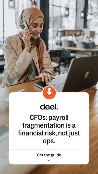 Deel static image ad: Managing payroll across dozens of vendors? The AWS + Deel buyer's guide gives enterprises a framework to consolidate and govern globally.