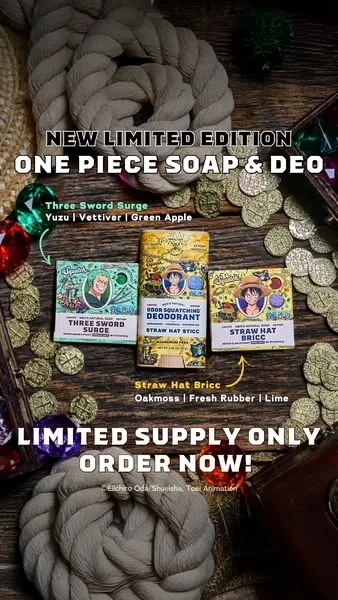 Dr. Squatch static image ad: ⚓️ LIMITED EDITON ONE PIECE SOAP & DEO