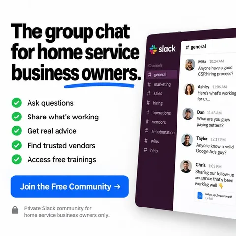Ride The Wave static image ad: Running a home service business? There’s a group chat for that.