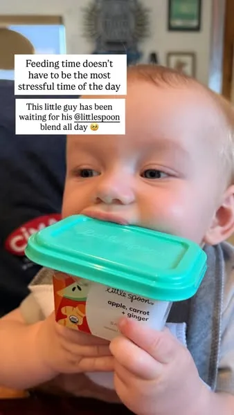 Little Spoon lifestyle / destination ad: Did you spend an hour making homemade purees just to watch your baby throw it on the ground? Yep, this is for you.