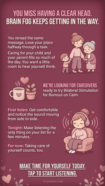 Calm static image ad: Stop what you’re doing ✋ How many minutes have you been mindlessly scrolling? Take a pause and switch the scroll for a 3-minute breathing session…