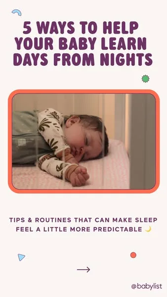 Babylist static image ad: Tips & routines that can make sleep feel a little more predictable (for everyone).