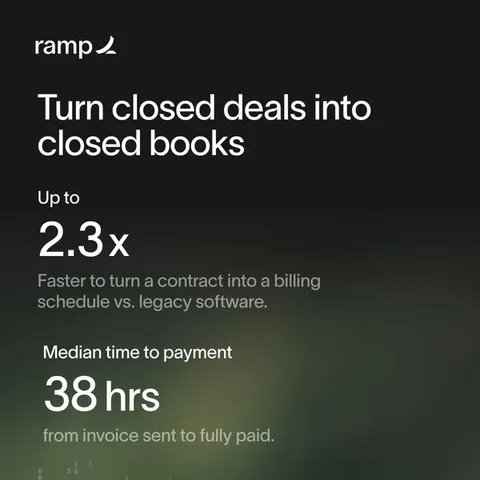 Ramp carousel ad: Finance teams: which customers still owe you?