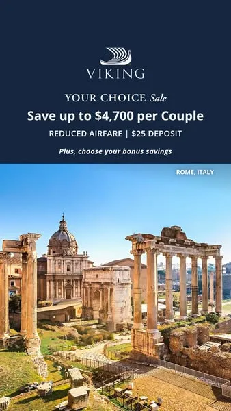 Viking static image ad: Visit our website or call today to learn about your choice of bonus savings