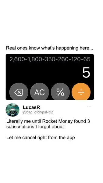 Rocket Money static image ad: Take control of your $$$ 🤑 Download Rocket Money