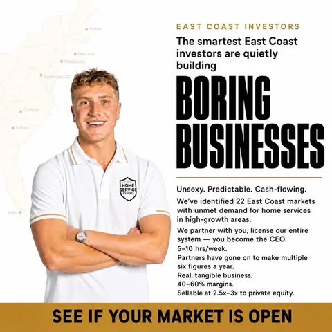 Parker Smith static image ad: East Coast Investors, Listen Up 🚨 :