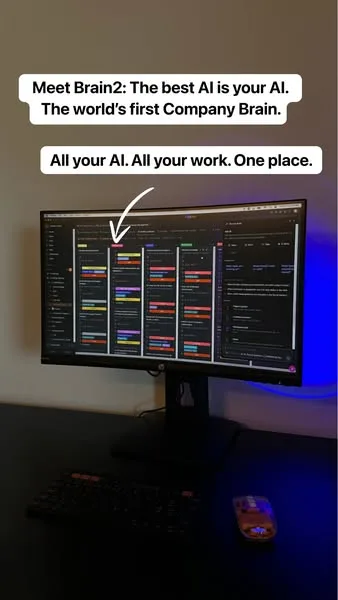 ClickUp static image ad: Supercharge productivity. Streamline work by doing it, and seeing it, in one place.